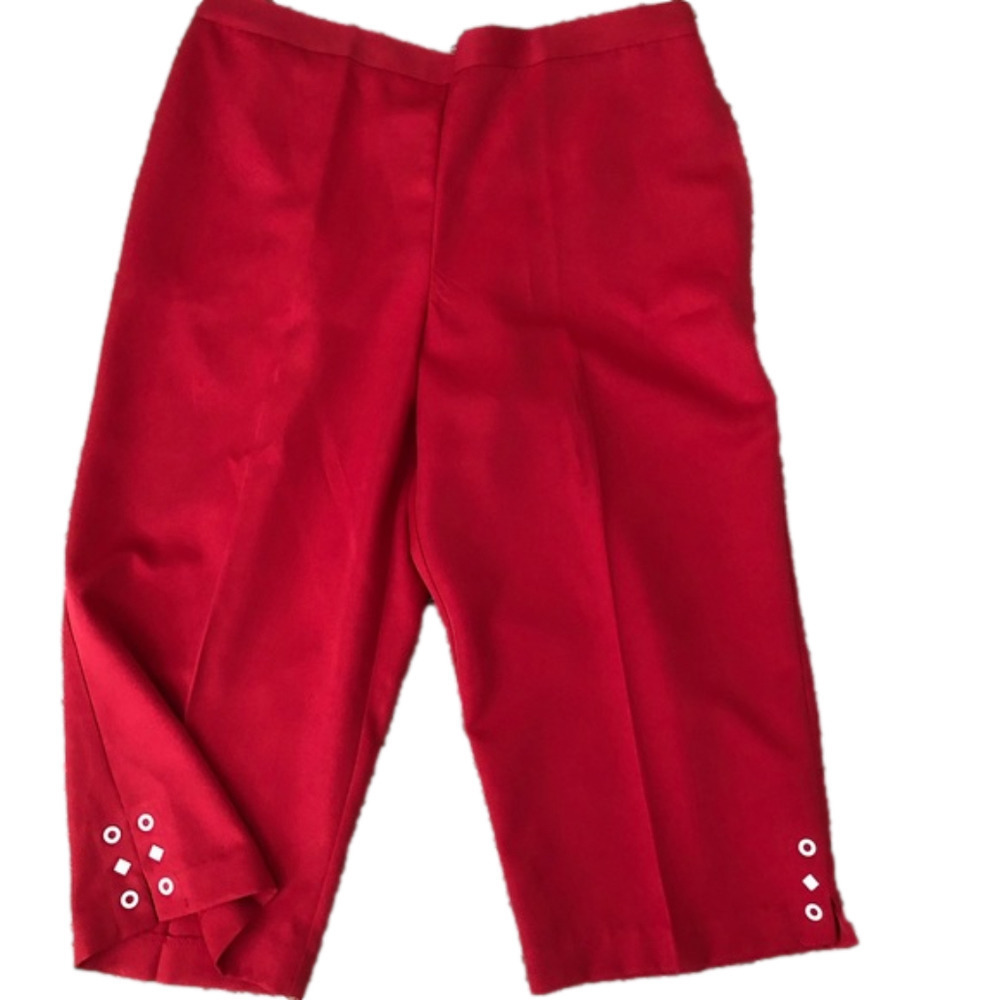 Alfred Dunner Classic Fit Capri Elastic Waist
